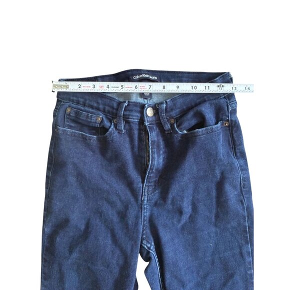 CALVIN KLEIN Dark Wash Skinny Repreve Denim Jeans Size 6 - Picture 2 of 7